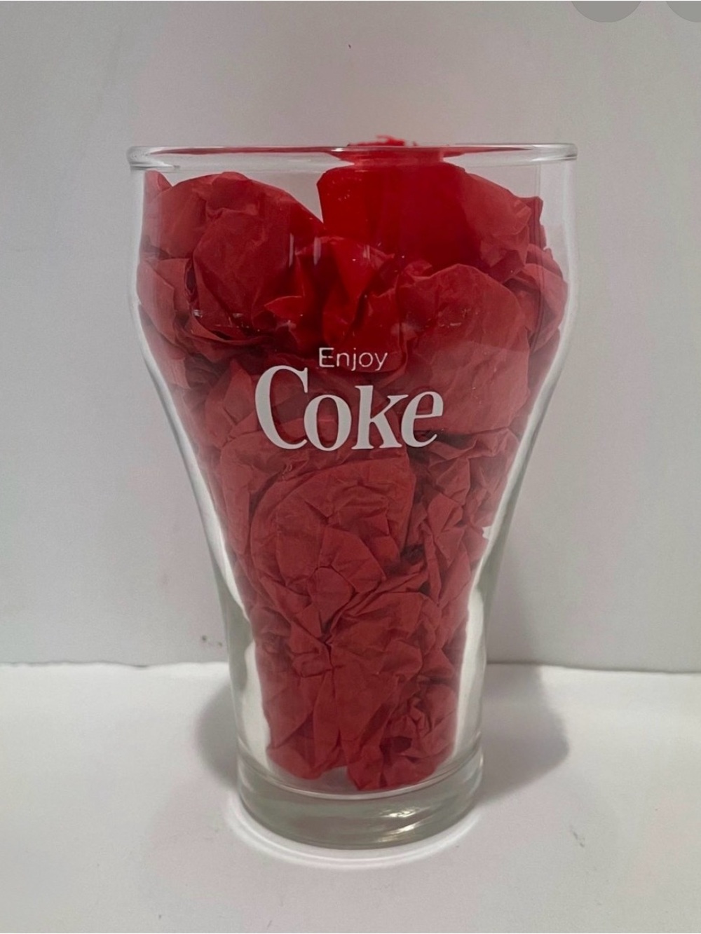Vintage 1970’s Coca Cola Glasses Set of 4 Bell Shape Enjoy Coca Cola